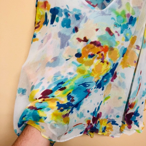 Maeve watercolor silk top - Picture 7 of 8